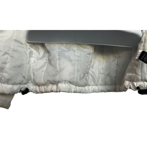 U.S. Polo Assn Women's White Hooded Ski Coat Size Medium Full Zip - Picture 6 of 10